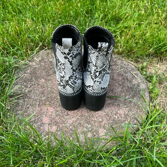 Snake Print Chelsea Booties - Picture 3 of 3